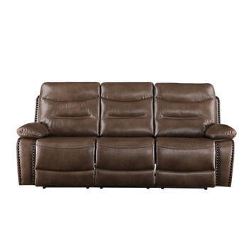 ACME Aashi Sofa (Motion), Brown Leather-Gel Match