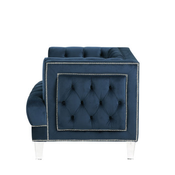 ACME 56457 Ansario Chair, Blue Velvet