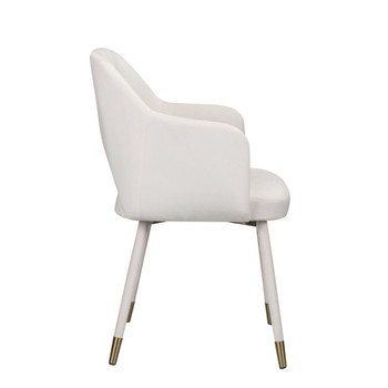 ACME 59856 Applewood Accent Chair, Cream Velvet & Gold