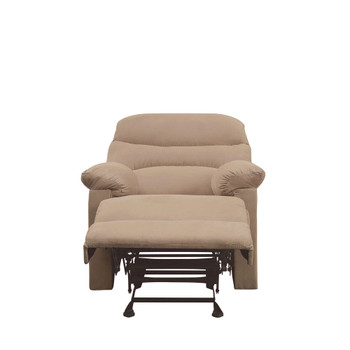 ACME 00627 Arcadia Recliner, Light Brown Microfiber