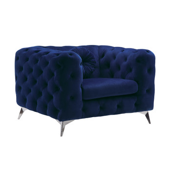ACME 54902 Atronia Chair, Blue Fabric
