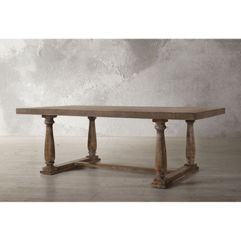 ACME Bernard Dining Table, Weathered Oak