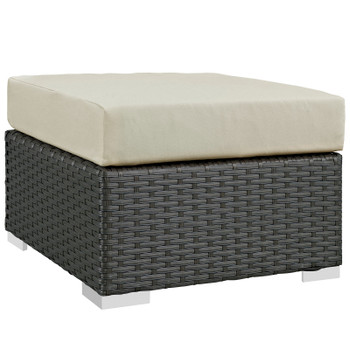 Modway Sojourn Outdoor Patio Sunbrella® Ottoman EEI-1855-CHC-BEI Canvas Antique Beige