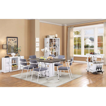 ACME 77880 Cargo Dining Table, White