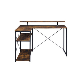 ACME 92755 Drebo Writing Desk, Weathered Oak & Black Finish