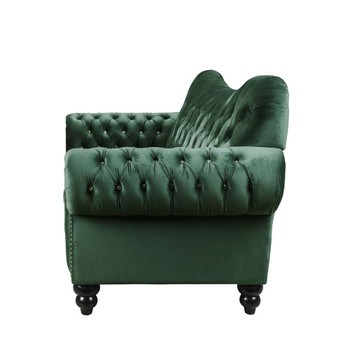 ACME 53400 Iberis Sofa, Green Velvet (1Set/2Ctn)
