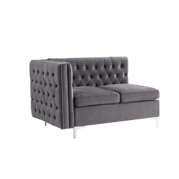 ACME 57370 Jaszira Modular - Left Facing & Right Facing Arms, Gray Velvet