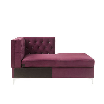 ACME 57333 Jaszira Modular - Chaise, Burgundy Velvet