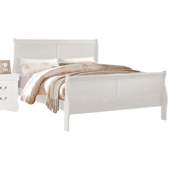 ACME Louis Philippe Queen Bed, White (1Set/2Ctn)