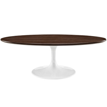 Modway Lippa 48" Oval-Shaped Walnut Coffee Table EEI-2020-WAL Walnut