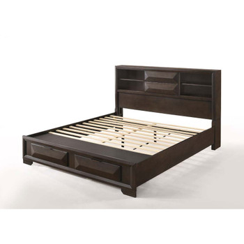 ACME Merveille Queen Bed w/Storage, Espresso (1Set/3Ctn)