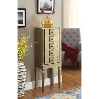 ACME Tammy Jewelry Armoire, Gold