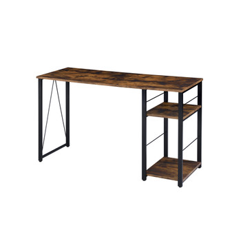 ACME 92765 Vadna Writing Desk, Weathered Oak & Black Finish