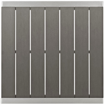 Modway Shore Outdoor Patio Aluminum Bar Table EEI-2256-SLV-GRY Silver Gray