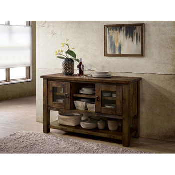 Furniture of America IDF-3060SV Murphy Transitional Wood Multi-Storage Server