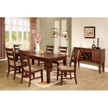 Furniture of America IDF-3111T Milla Transitional Dining Table with 18" Leaf