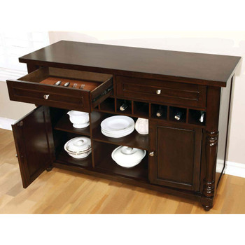 Furniture of America IDF-3133SV Roselyn Cottage Multi-Storage Server