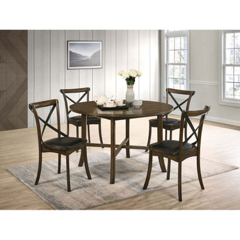 Furniture of America IDF-3148RT Marcan Transitional Round Dining Table