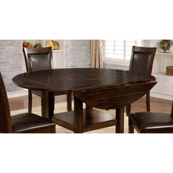 Furniture of America IDF-3152RT Geo Transitional Extension Dining Table