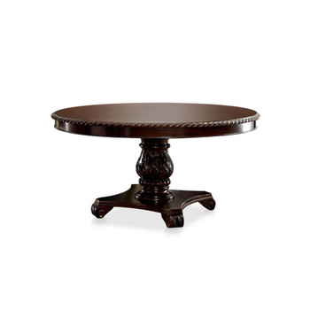 Furniture of America IDF-3319RT Bell Traditional Round Dining Table