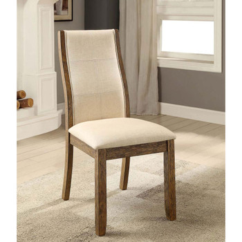 Furniture of America IDF-3461SC Besancon Contemporary Padded Side Chairs (Set of 2)
