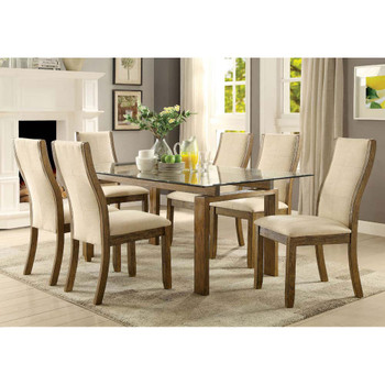 Furniture of America IDF-3461SC Besancon Contemporary Padded Side Chairs (Set of 2)