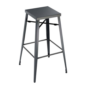 Furniture of America IDF-3504BC-30 Simon Industrial Metal Frame Bar Stools, 30" (Set of 2)