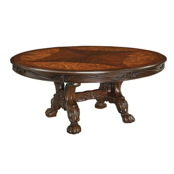 Furniture of America IDF-3557CH-RT Ellas Traditional Round Dining Table