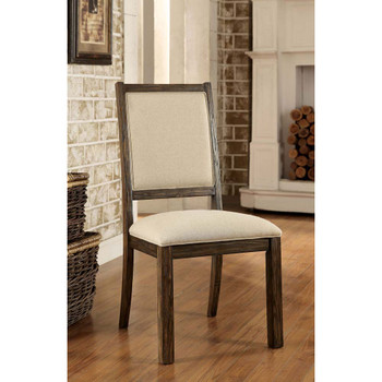 Furniture of America IDF-3562SC Chloe Industrial Padded Side Chairs (Set of 2)