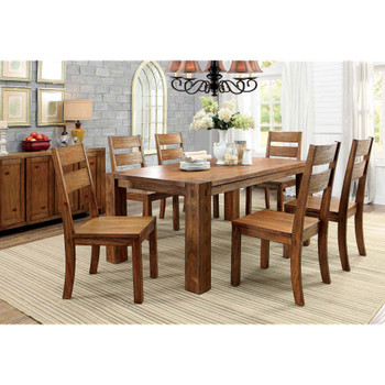 Furniture of America IDF-3603T Madison Rustic Rectangular Dining Table