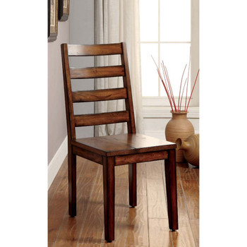 Furniture of America IDF-3606SC Ava Contemporary Ladder Back Side Chairs (Set of 2)