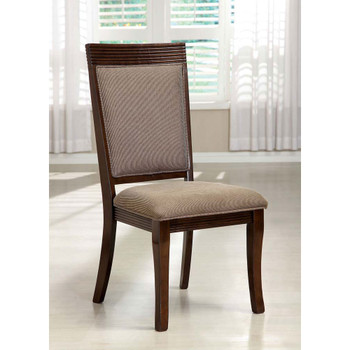 Furniture of America IDF-3663SC Evelyn Contemporary Padded Side Chairs (Set of 2)