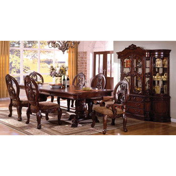 Furniture of America IDF-3845CH-HB Napa Traditional Multi-Storage Hutch and Buffet