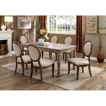 Furniture of America IDF-3872T Pearse Transitional Rectangular Dining Table