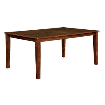 Furniture of America IDF-3916T-60 Othello Transitional Overhang Top Dining Table, 60"