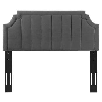 Modway MOD-6347 Alyona Channel Tufted Velvet Full/Queen Headboard