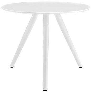 Modway Lippa 36" Round Wood Top Dining Table with Tripod Base EEI-2521-WHI White