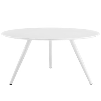 Modway Lippa 60" Round Wood Top Dining Table with Tripod Base EEI-2525-WHI White