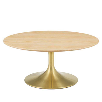 Modway EEI-5518-GLD-NAT Lippa 36" Wood Coffee Table
