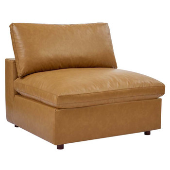 Modway EEI-4694 Commix Down Filled Overstuffed Leather Armless Chair