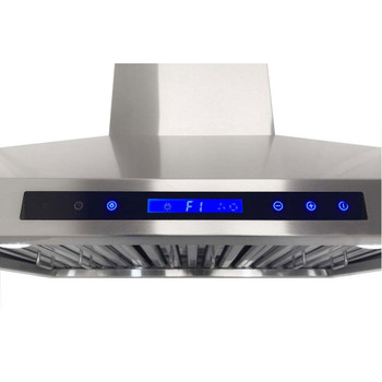 XtremeAir Deluxe Series DL02-W30, 30", LED lights, Baffle Filters W/ Grease Drain Tunnel, 1.0mm Non-Magnetic Stainless Steel Seamless Body, Wall Mount Range Hood