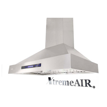 XtremeAir Deluxe Series DL03-W36, 36", LED lights, Baffle Filters W/ Grease Drain Tunnel, 1.0mm Non-Magnetic Stainless Steel Seamless Body, Wall Mount Range Hood