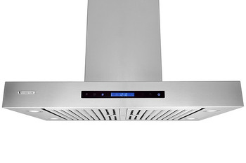 XtremeAir Pro-X Series PX06-I30, 30" Wide, Easy Clean swing-able baffle Filters, Stainless Steel, Island Mount Range Hood