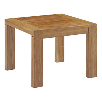 Modway Upland Outdoor Patio Wood Side Table Natural EEI-2709-NAT