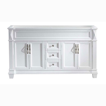 Virtu USA MD-2660-CAB-WH Victoria 60" Cabinet Only in White