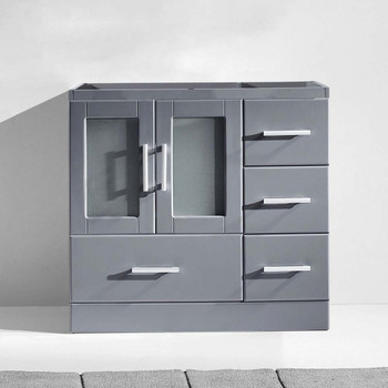 Virtu USA MS-6736-CAB-GR Zola 36" Cabinet Only in Grey