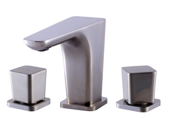 ALFI brand AB1782-BN Brushed Nickel Widespread Modern Bathroom Faucet