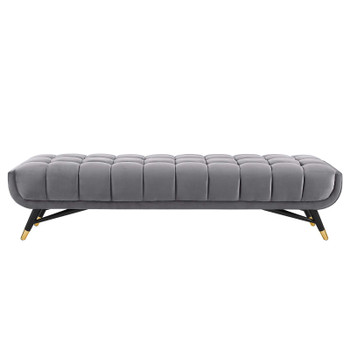 Modway Adept Performance Velvet Bench EEI-3061-GRY Gray