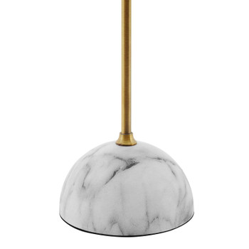 Modway Salient Brass and Faux White Marble Table Lamp EEI-3086