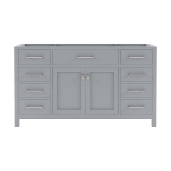 Virtu USA MS-2060-CAB-GR Caroline 60" Cabinet Only in Grey